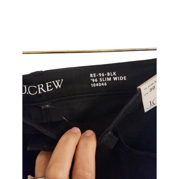 NWT J. Crew 96' Slim Wide Jean Black 30 - Picture 8 of 12